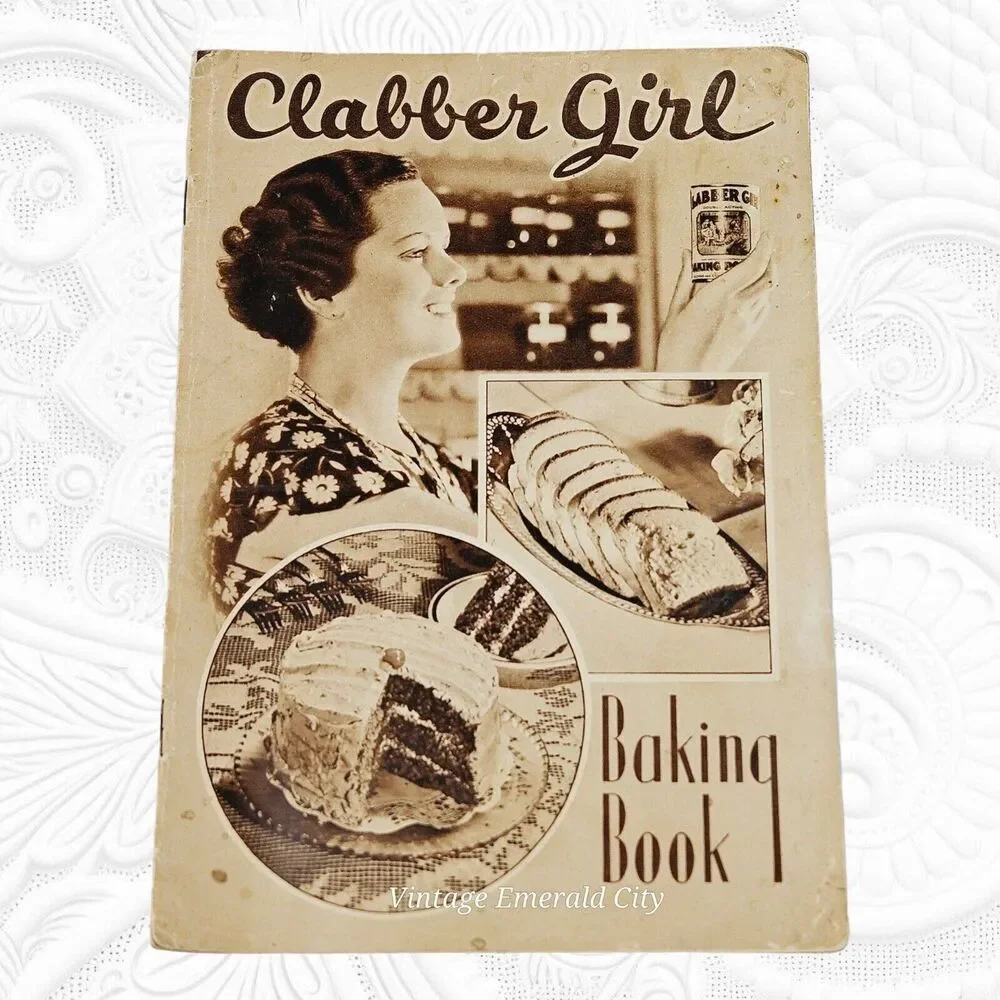 Vintage Clabber Girl Baking Book Clabber Girl Baking Powder Hultman & Co Indiana